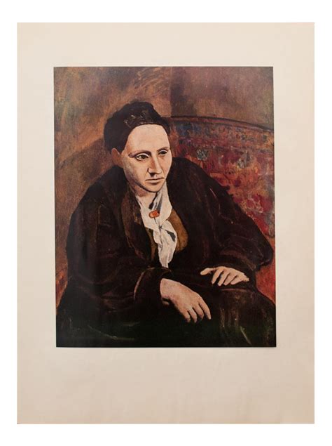 1950s Picasso Original Portrait Of Gertrude Stein Period Lithograph