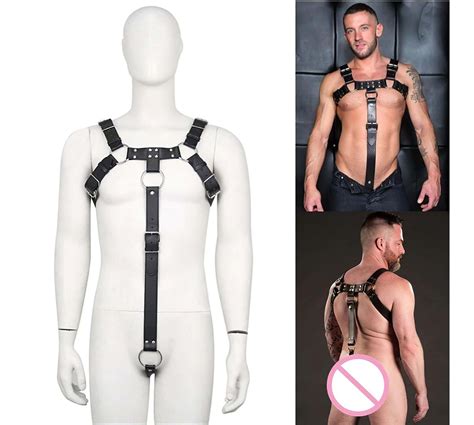 Sexy Leather Men Harness Stronger Fetish Leather Lingerie Etsy