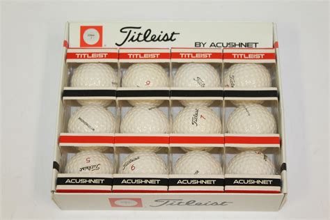 Lot Detail Titleist By Acushnet Dozen Golf Balls In Original Box