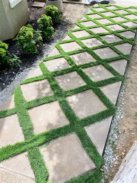 How To Lay A Paver Walkway With Grass In Between