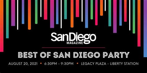 Aug 20 San Diego Magazines 2021 Best Of San Diego Party San Diego