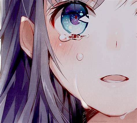 Anime Girl Crying Anime Girl Blue Eyes And Blue Hair Pinterest Girls Anime And Anime Girls