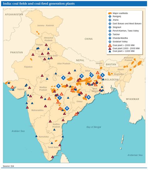 Coal Mines In India Map Upsc
