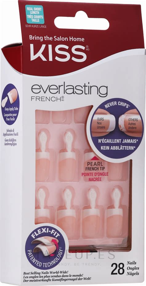 Kiss Everlasting French Nail Kit Kit De Uñas Postizas Makeupes
