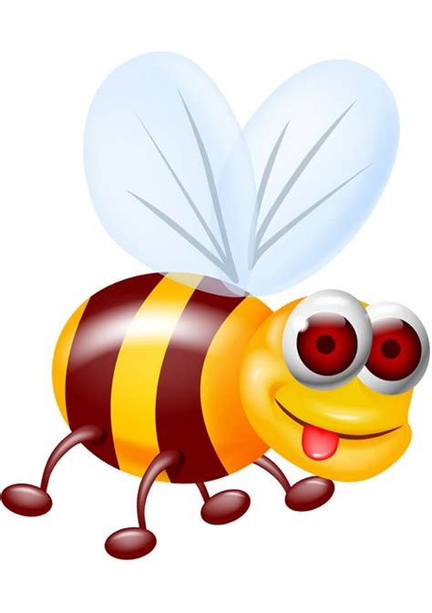 Cute Bee Cartoon Vector Illustration 04 Bumble Bees Cute Bee Cute