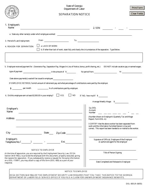 Dol Fillable Form Printable Forms Free Online