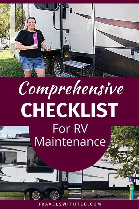 Maintenance Checklist Rv Maintenance Rv Travel Travel Trailer