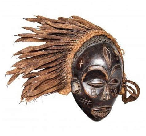 Traditional Vintage African Mask Made From Hard Wood African Masks