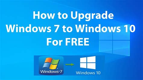 Upgrade Windows 7 To Windows 10 For Free Youtube