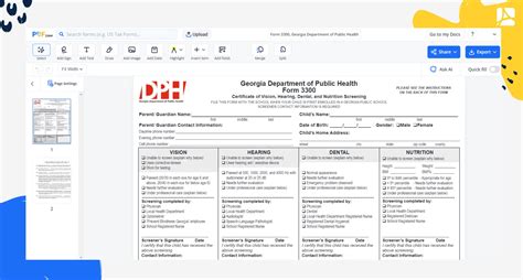 Form 3300 Georgia Department Of Public Health Sign Online — Pdfliner
