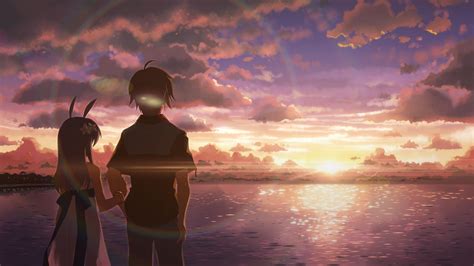 What is a desktop wallpaper? 2048x1152 Anime Boy and Girl Alone 2048x1152 Resolution HD 4k Wallpapers, Images, Backgrounds ...