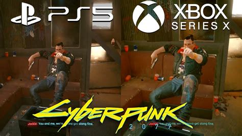 Cyberpunk 2077 Gameplay Ps5 Vs Xbox Series X And Series S Youtube