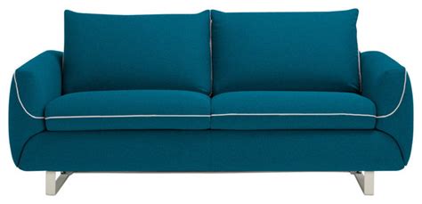 Maestro Modern Sofa Bed Queen Size Mattress Ocean Blue Modern
