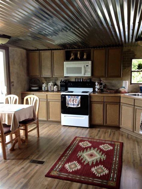 Mobile Home Renovation Professional Artist Creates A Rustic Masterpiece