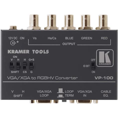 Kramer Vp 100 Vga Rgbhv Interface Converter Vp 100 Bandh Photo