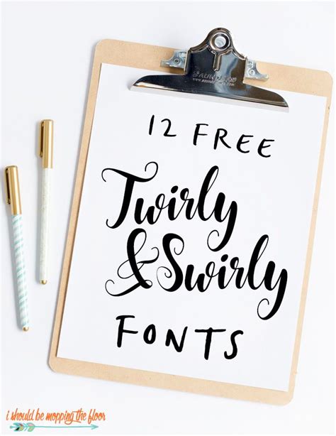 13 Free Swirly Fonts