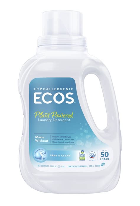 Ecos Laundry Detergent With Built In Fabric Softener Hypoallergenic