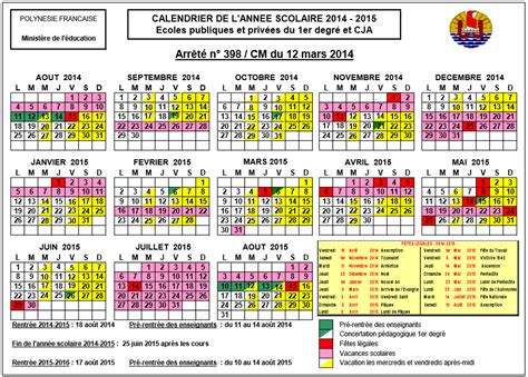Dates Des Vacances Scolaires 2014 2015 Pour Les Dom Tom
