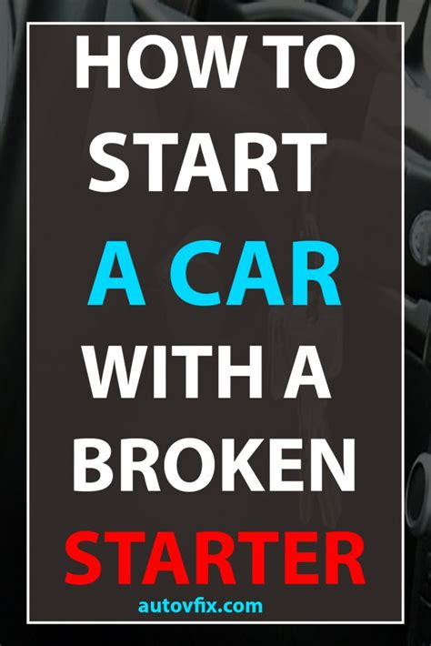 Maybe you would like to learn more about one of these? How to Start a Car with a Bad starter & broken starter with a screwdriver-Automatic Transmission ...