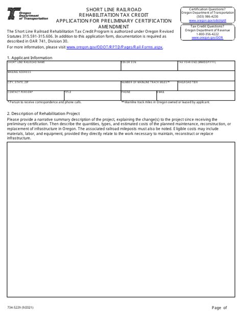 Odot Form 734 5229 Fill Out Sign Online And Download Fillable Pdf