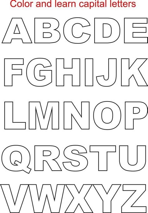 Alphabets are created with a white background. free printable letters size alphabet | Printable alphabet letters, Free printable alphabet ...