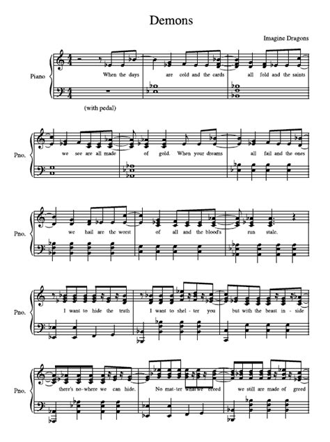 Pa browse all imagine dragons sheet music. Demons - Imagine Dragons Sheet Music | Violin sheet music, Violin music, Sheet music