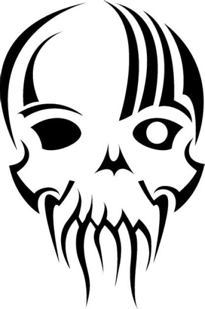 Tribal Mask Skull Vector Clip Art Free Vector