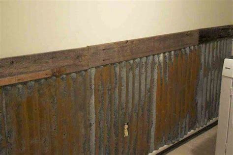 Perfect Farmhouse Bathroom Decor Tin Walls How To Rust Galvanized Metal