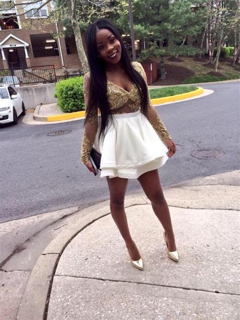 Hot Sexy African American Black Girls Mini Short Prom Dress A