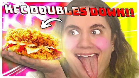 Time To Try The Double Down From Kfc Kfc Double Down Reviewtaste