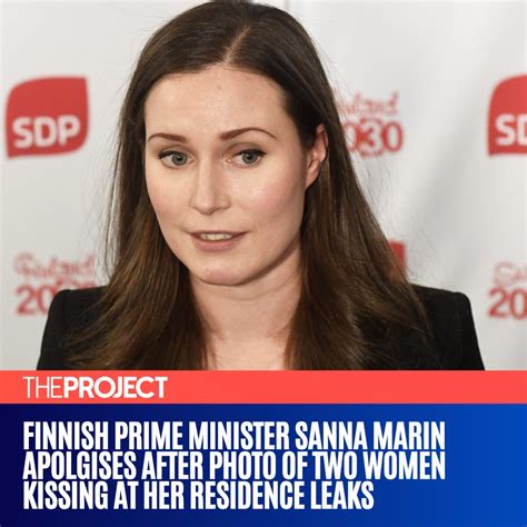 The Project On Twitter Finnish Prime Minister Sanna Marin Has Apologised For A Photograph