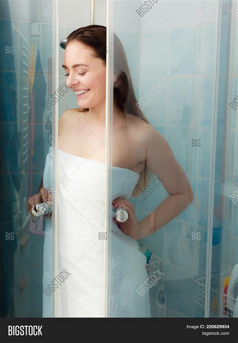 Girl Showering Shower Image And Photo Free Trial Bigstock