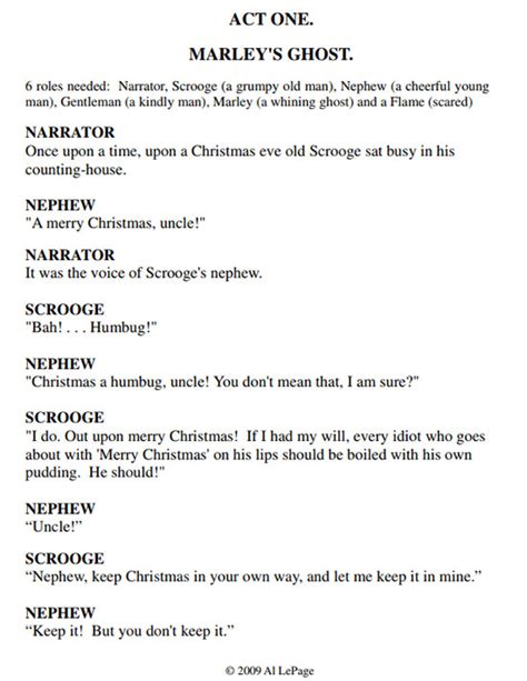 Christmas Carol Play Script 2023 Cool Perfect The Best Review Of
