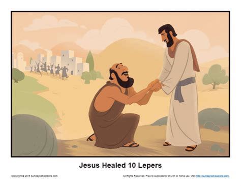 Jesus Healed 10 Lepers Archives Childrens Bible Activities Sunday
