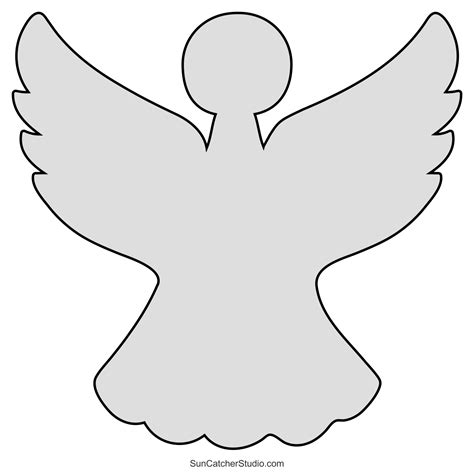 Angel Templates And Stencils Free Printable Patterns Diy Projects