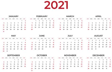 Fall 2021 Calendar Calendar 2021