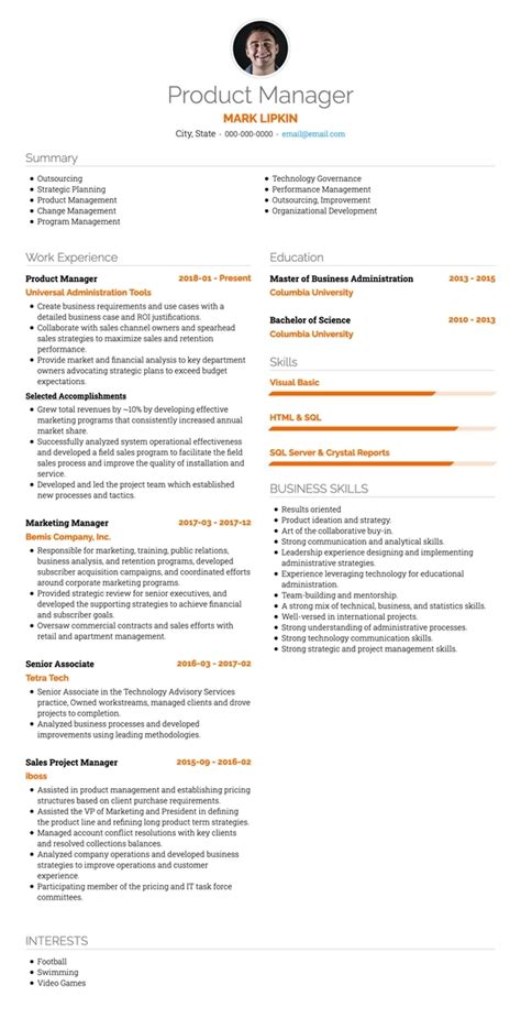 Usa Cv Tips Format Requirements And Examples Visualcv