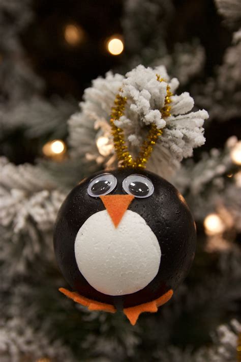 Diy Penguin Ornaments Christmas Ornament Crafts Easy