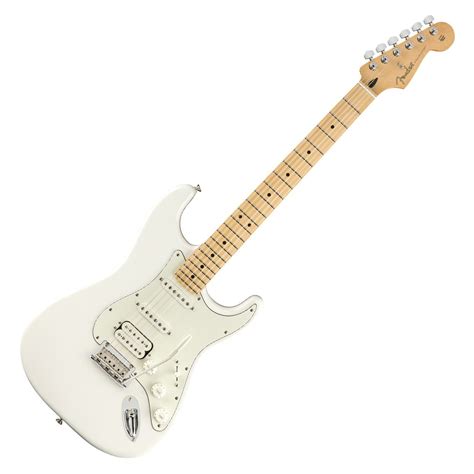 fender player stratocaster hss mn polar white nearly new at gear4music