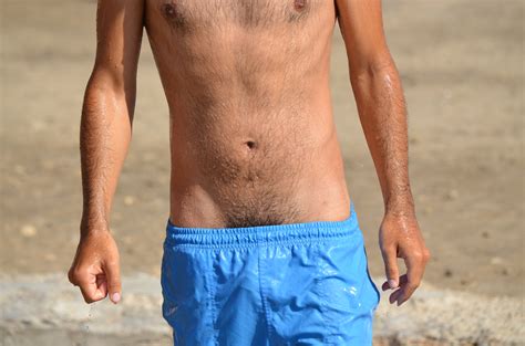 Wallpaper Sand Shorts Wet Man Male Muscle Abdomen Human Body Close Up Vpl Bulge