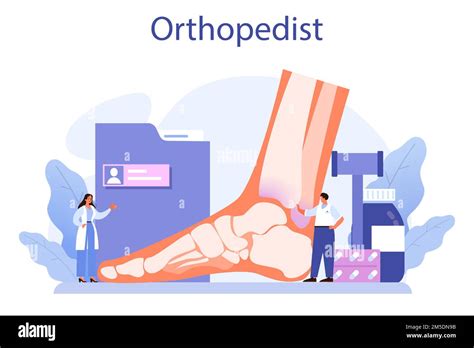 Orthopedics Doctor Idea Of Joint And Bone Treatment Human Anatomy And