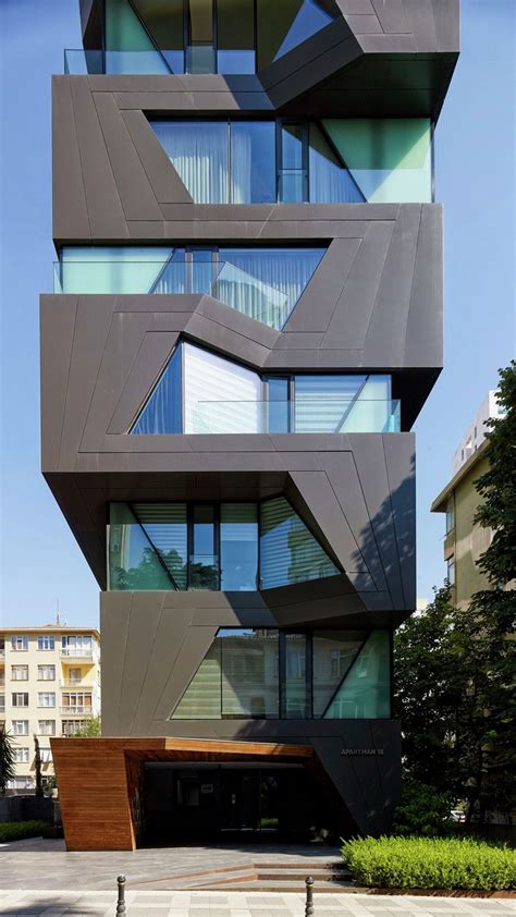 At this time, you can see the best gallery of modern apartment design. The Exterior Of This Apartment Building Is A Break From ...