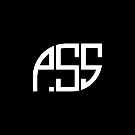 Pss Letter Logo Design On Black Backgroundpss Creative Initials Letter