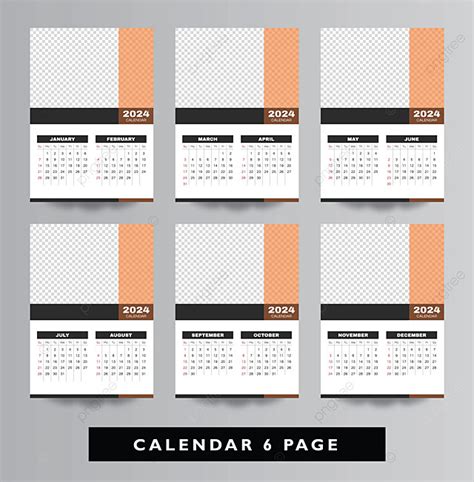 Wall Calendar Template Design Vol 9 Vector Template Download On Pngtree