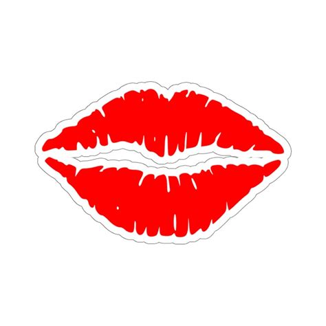 Lip Sticker Kiss Sticker Love Stickers Transparent Etsy