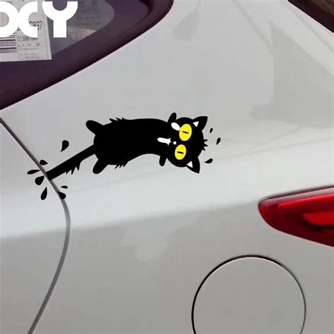 Funny Cat High Quality Funny Vinyl Wrap Reflective Tape Car Stickers