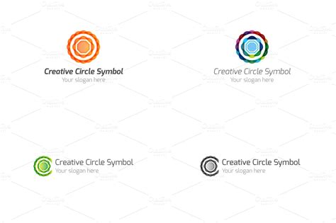 Creative Circle Symbol Logo Logo Templates On Creative Market