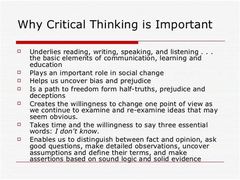 Why is critical thinking important in nursing education / pspl.culture ...