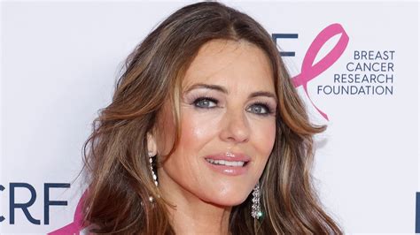 Elizabeth Hurley Shows Off Enviable Physique In Striking Blue Swimsuit