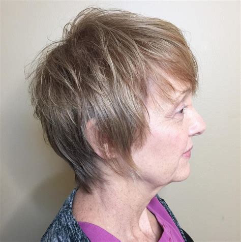A spunky cut like this is easy to maintain as it's short in the back yet with. Women Age 60 Haircuts - Wavy Haircut